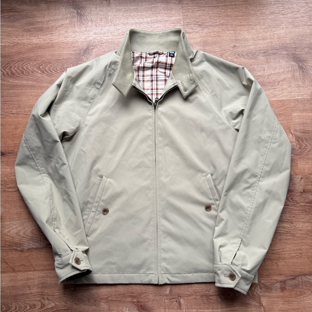 Uniqlo Men's Lightweight Beige Harrington Jacket